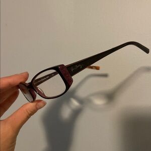 Vera Bradley plum prescription glasses